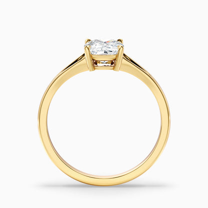 Maren 3.5 Carat Elongated Cushion Cut Split Shank Lab Grown Diamond Ring in 14k Rose Gold
