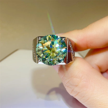 10 Carat Sparkala™ 925 Sterling Silver Signet Ring by Sparkala