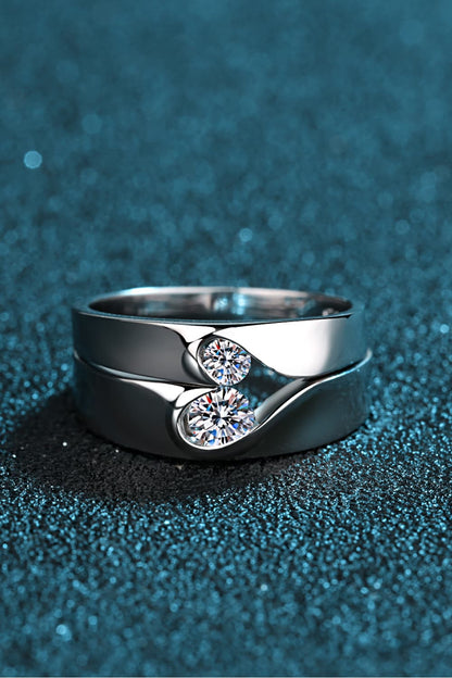 Sparkala™ Rhodium-Plated Inlaid Swirl Ring by Sparkala
