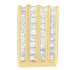 14K Yellow Gold 2 1/3 cttw Princess Cut Diamond Block Pendant Necklace (H-I, SI1-SI2) by Bids.com