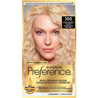 Superior Preference L'Oreal Paris Fade-Defying Shine Permanent Hair Color, 8.5A Champagne Blonde, 1 Kit