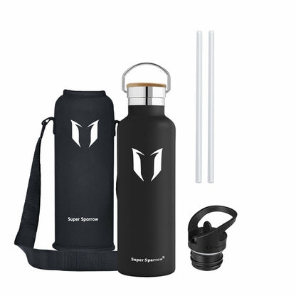 Insulated Stainless Steel Water Bottle - 25oz/750ml Extra Large Vacuum Flask