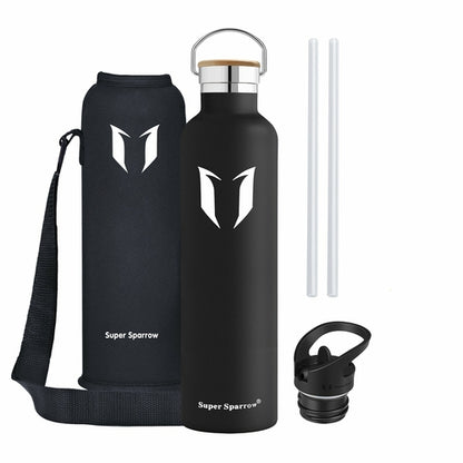 Insulated Stainless Steel Water Bottle 32oz - Double Wall Vacuum Insulated, BPA Free, Leak Proof