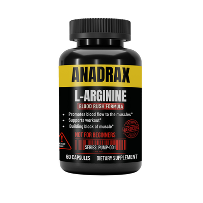 ANADRAX: Circulation Complex | 60 Capsules - L-Arginine, Niacin & Nitric Oxide Support for Active Lifestyles