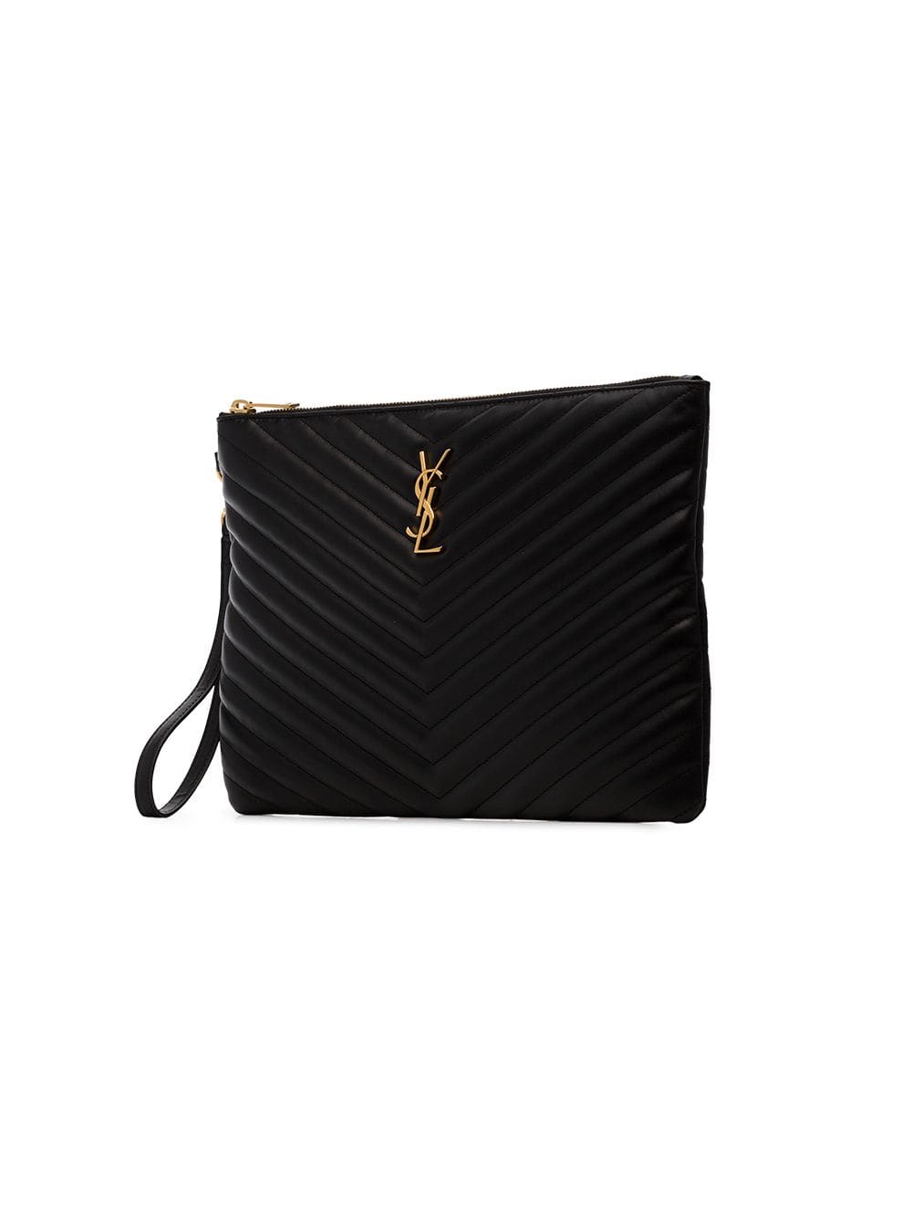 Saint Laurent Women Cassandre Matelassé Leather Tablet Pouch by Luosophy