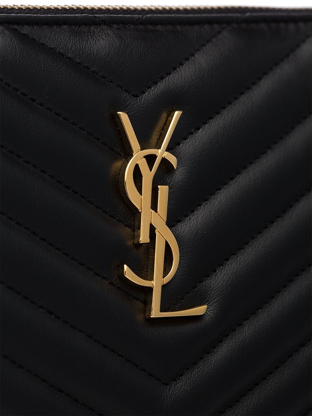 Saint Laurent Women Cassandre Matelassé Leather Tablet Pouch by Luosophy