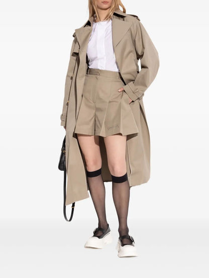 Alexander Mcqueen Women Double-Breasted Trench Coat by Luosophy