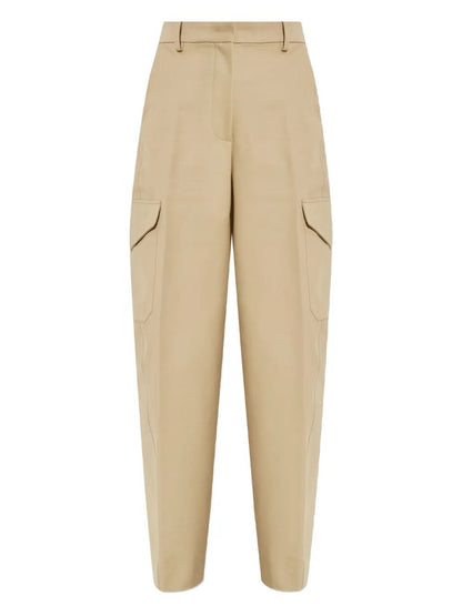 Givenchy Women Cotton And Wool Cocoon Trousers With Pockets by Luosophy