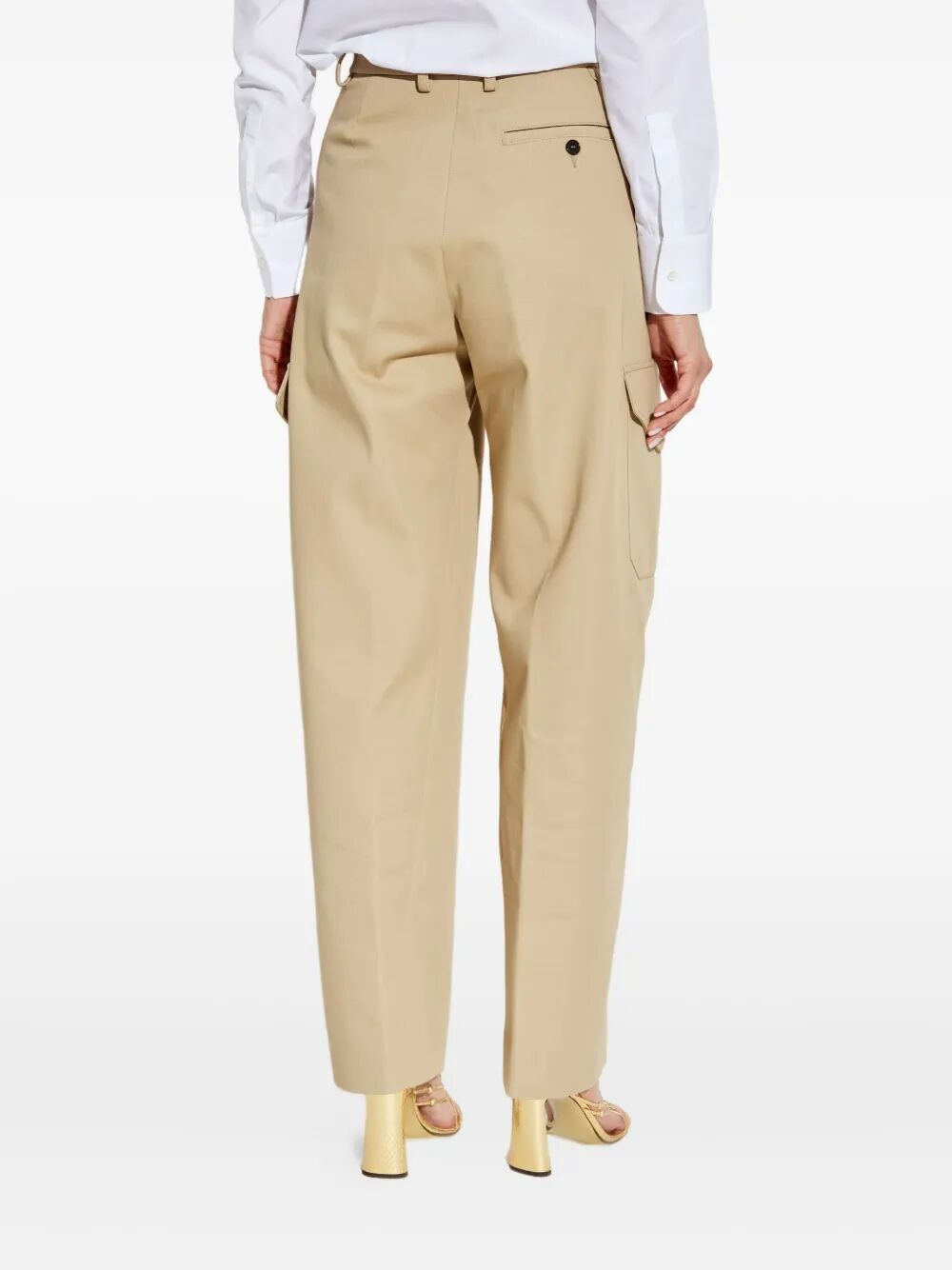 Givenchy Women Cotton And Wool Cocoon Trousers With Pockets by Luosophy