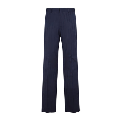 Off White Shibori Jacquard Slim Pant Men by Luosophy