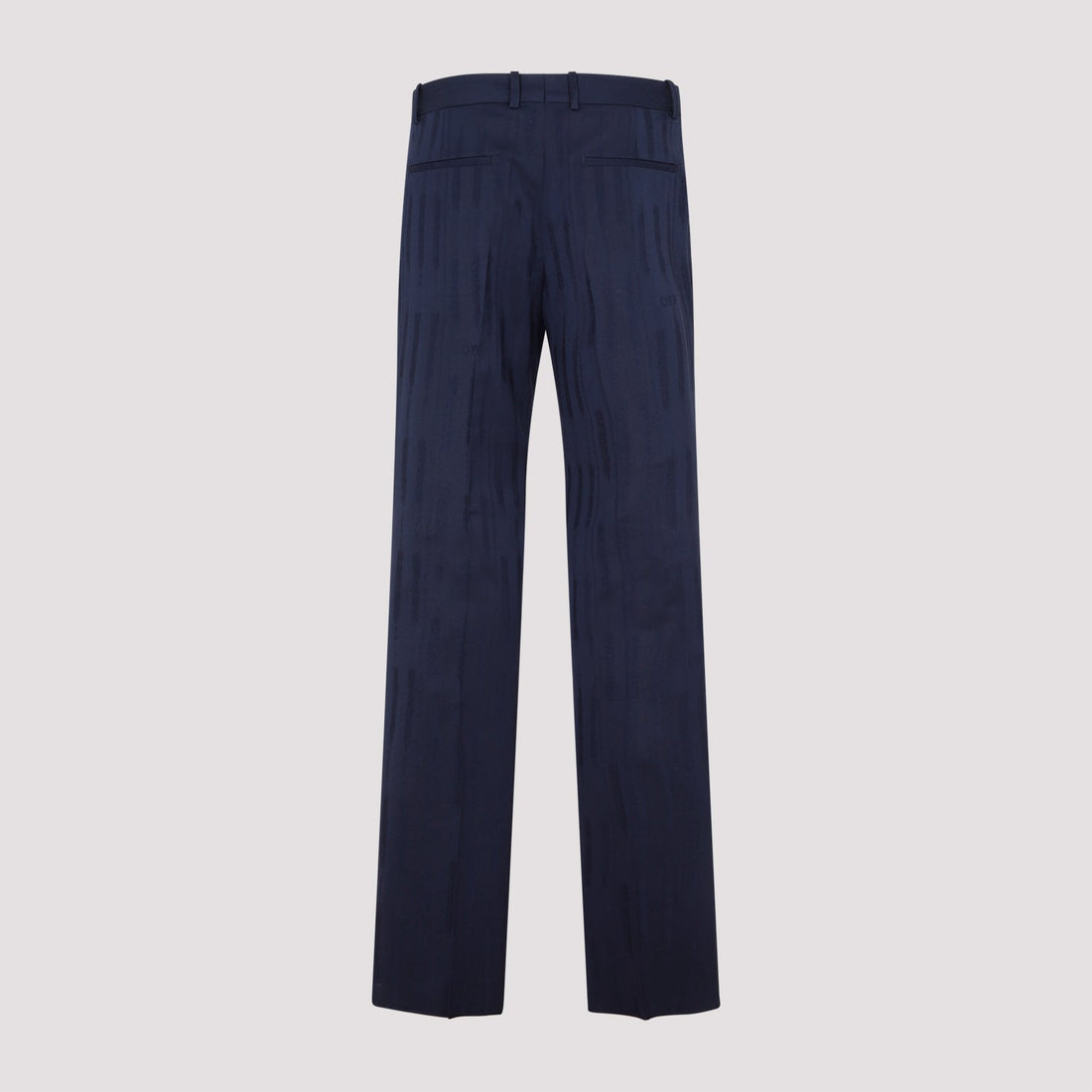 Off White Shibori Jacquard Slim Pant Men by Luosophy