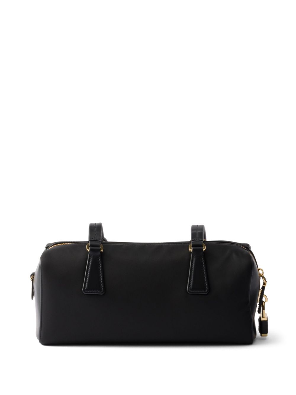 Prada Women Re-Nylon And Leather Medium Top-Handle Bag With Padlock by Luosophy