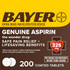 Bayer Genuine Aspirin 325mg Coated Tablets – 200 ct Value Size by Pasteur Pharmacy