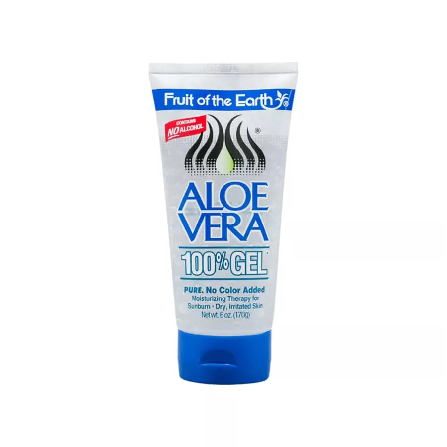 Fruit of the Earth 100% Pure Aloe Vera Gel, 6 oz – Fragrance Free Soothing Gel by Pasteur Pharmacy