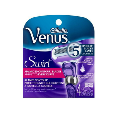 Gillette Venus Deluxe Smooth Swirl Women's Razor Blade Refills - 4ct by Pasteur Pharmacy
