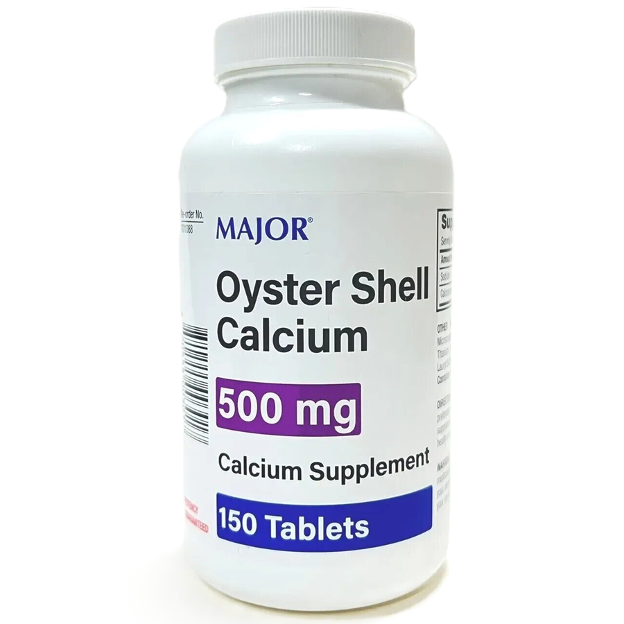 Major Oyster Shell Calcium 500mg, 150ct by Pasteur Pharmacy