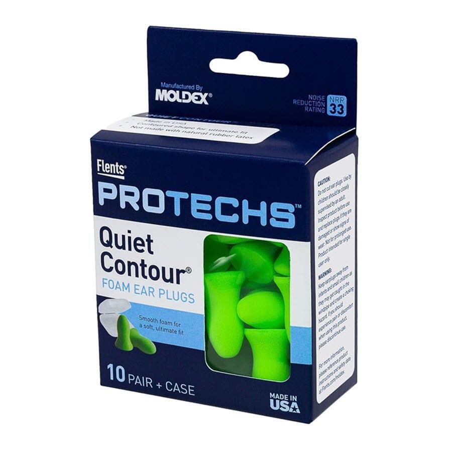 Flents Foam Quiet Contour Ear Plugs, 10 Pair With Case by Pasteur Pharmacy