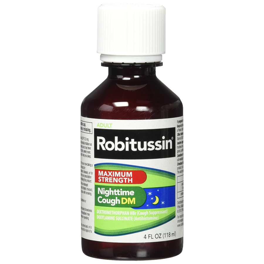 Robitussin Adult Maximum Strength Nighttime Cough DM – 4 fl oz by Pasteur Pharmacy