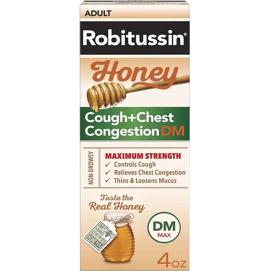 Robitussin Maximum Strength Adult Honey Nighttime Cough DM Liquid by Pasteur Pharmacy
