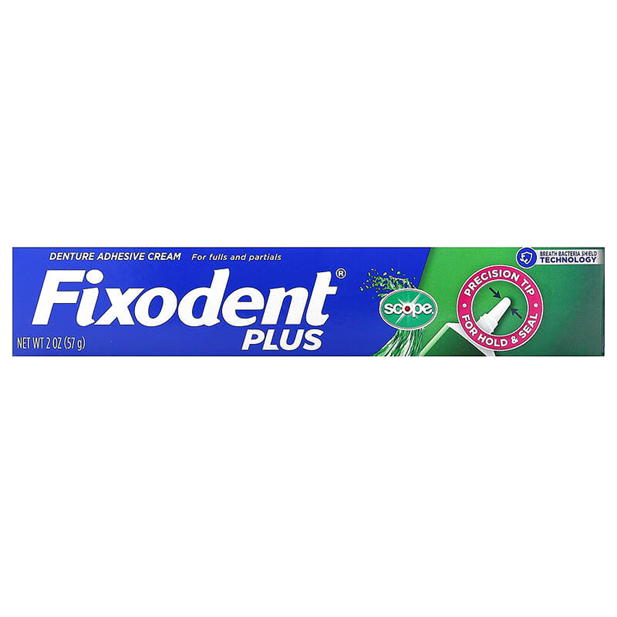 Fixodent Food Seal Denture Adhesive Cream Plus Scope Flavor by Pasteur Pharmacy