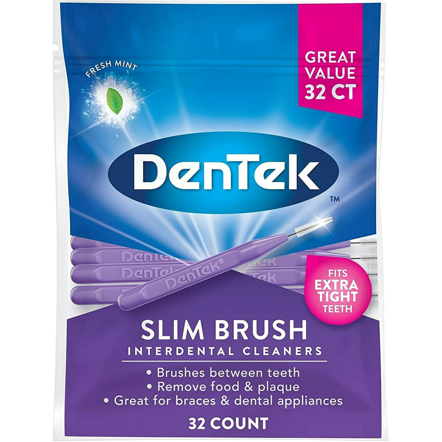 DenTek Slim Brush Advanced Clean Interdental Cleaners Tight 32ct by Pasteur Pharmacy