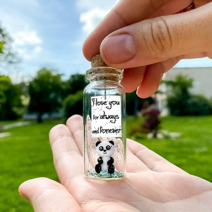 Personalized Message in Bottle - Cute Anniversary Gift (Bear, Panda, Cat & More)