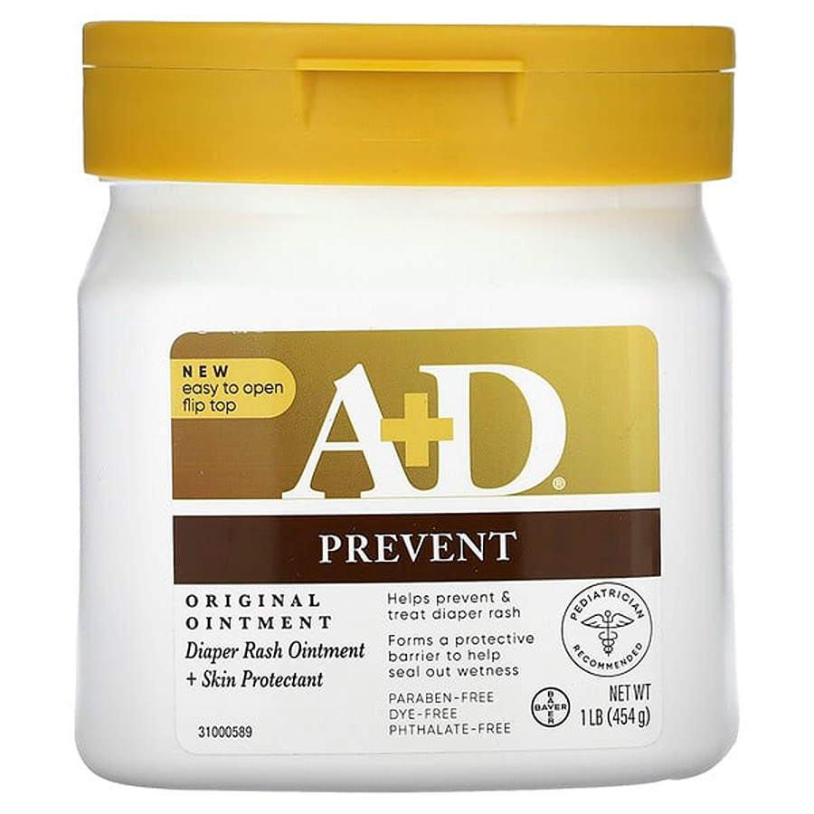 A+D Original Diaper Rash Ointment, Skin Protectant, 1 Pound Jar by Pasteur Pharmacy