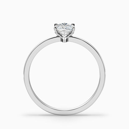 Dora 1.5 Carat Marquise Cut Low Profile Solitaire Lab Grown Diamond Ring in 10k Rose Gold