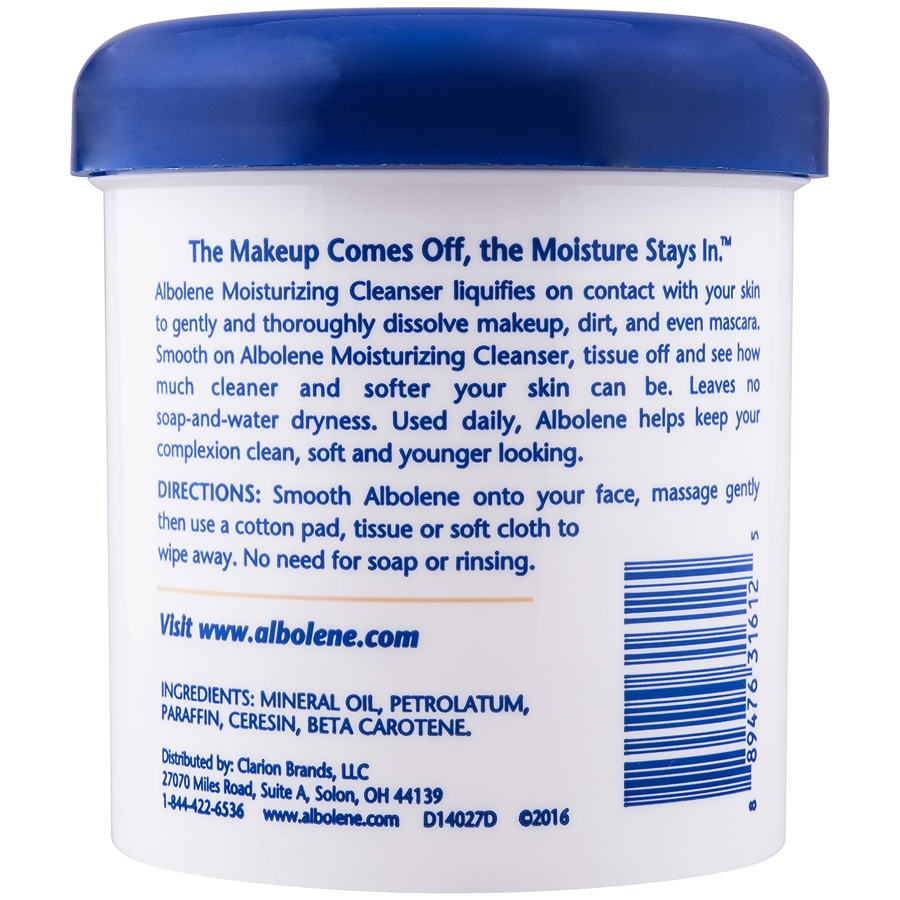 Albolene Moisturizing Cleanser Cream, Fragrance Free, 12 Oz by Pasteur Pharmacy