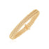 14k Yellow Gold High Polish Thick Braided Bracelet (8.8mm) by Bids.com