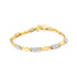 10K Yellow Gold 1.00 Cttw Round-Cut Diamond Spiral Link 7" Bracelet (H-I Color, I2-I3 Clarity) by Bids.com