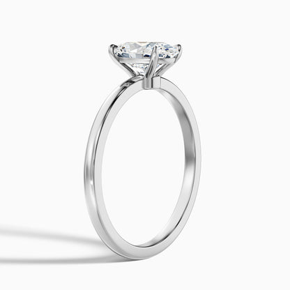 Kaley 5 Carat Oval Cut Low Profile Solitaire Lab Grown Diamond Ring in 18k Yellow Gold