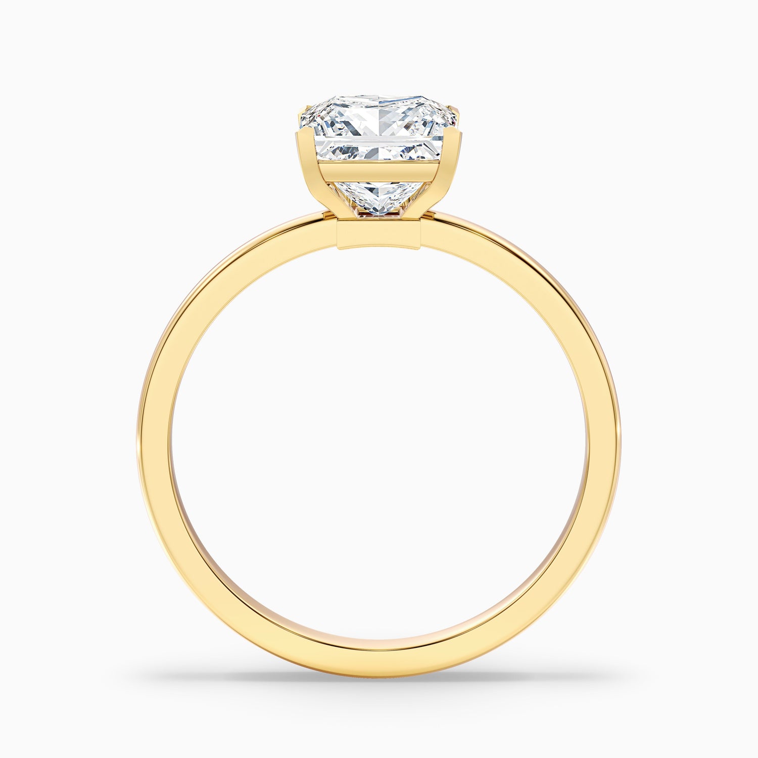 Nasya 1.5 Carat Princess Cut Low Profile Solitaire Lab Grown Diamond Ring in Platinum