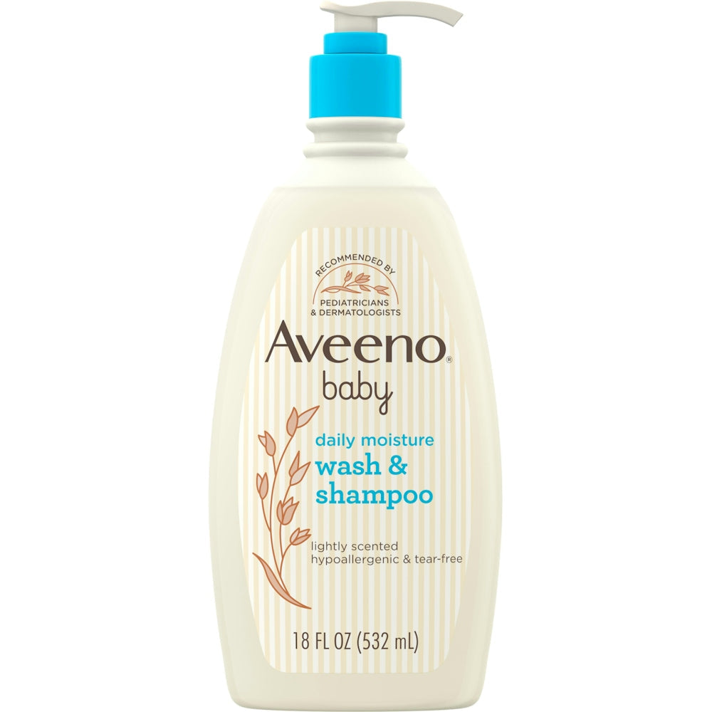 Aveeno Baby Daily Moisture Gentle Bath Wash &amp; Shampoo – 18 fl. oz. by Pasteur Pharmacy