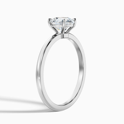 Willy 2.5 Carat Round Cut Low Profile Solitaire Lab Grown Diamond Ring in 14k Rose Gold