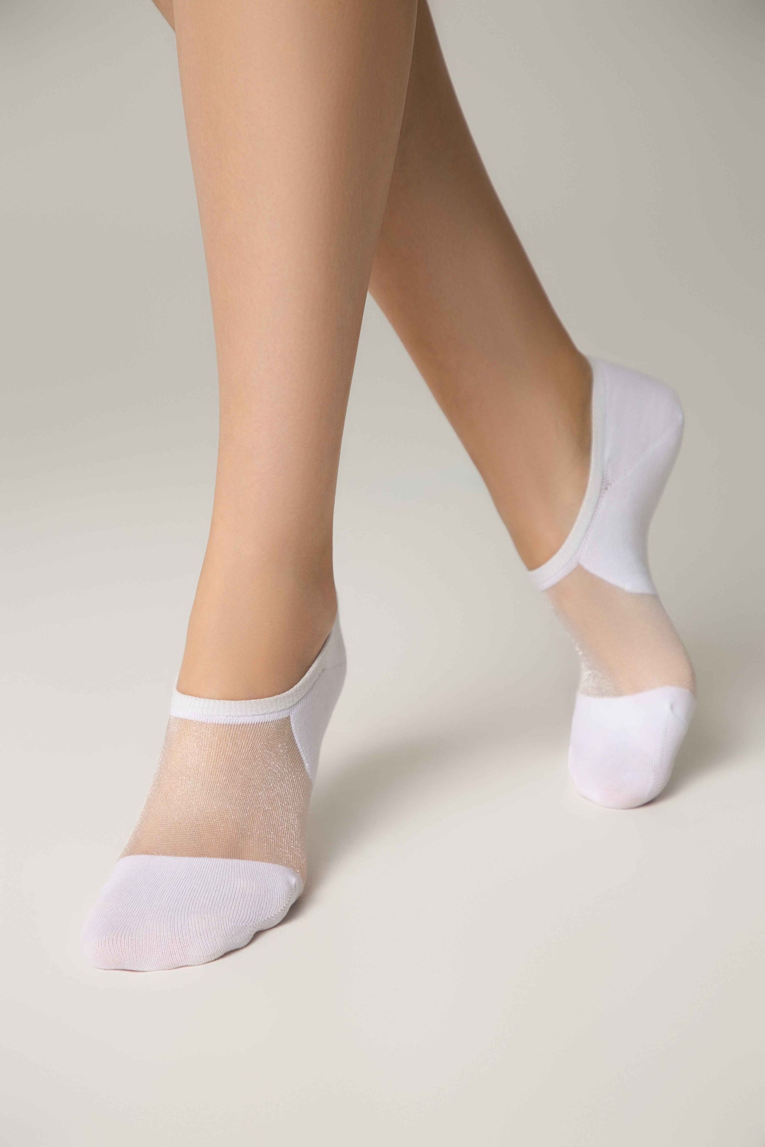 Cotton Ankle Socks Conte Active - Inserts Of Transparent Mesh