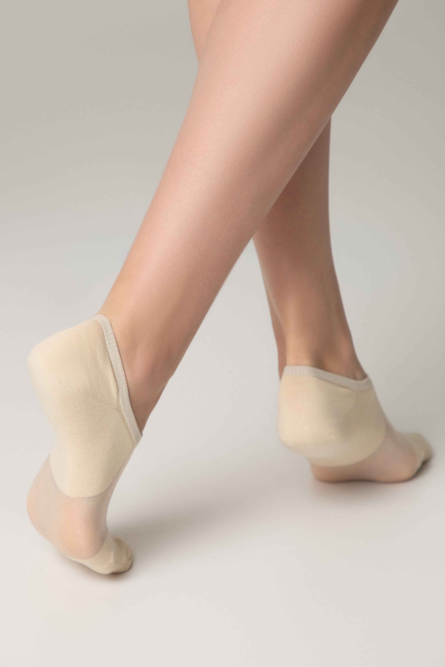Cotton Ankle Socks Conte Active - Inserts Of Transparent Mesh