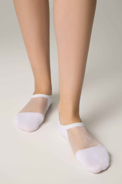 Cotton Ankle Socks Conte Active - Inserts Of Transparent Mesh