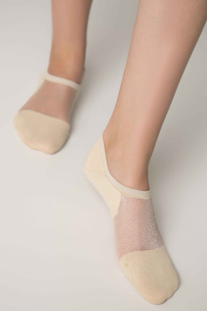 Cotton Ankle Socks Conte Active - Inserts Of Transparent Mesh