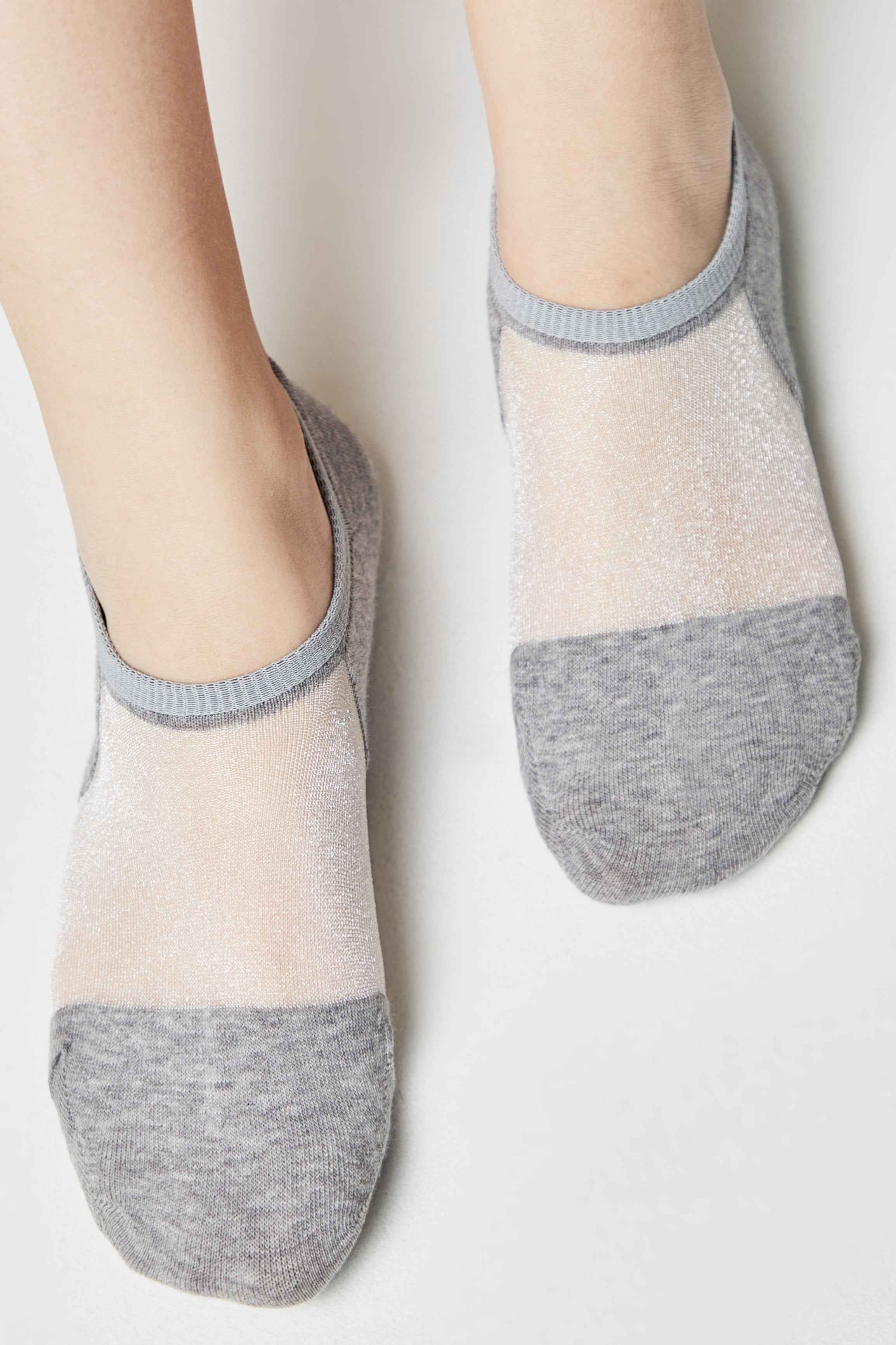 Cotton Ankle Socks Conte Active - Inserts Of Transparent Mesh