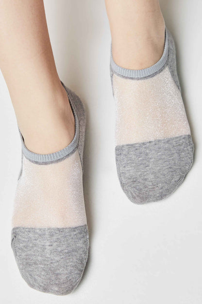 Cotton Ankle Socks Conte Active - Inserts Of Transparent Mesh