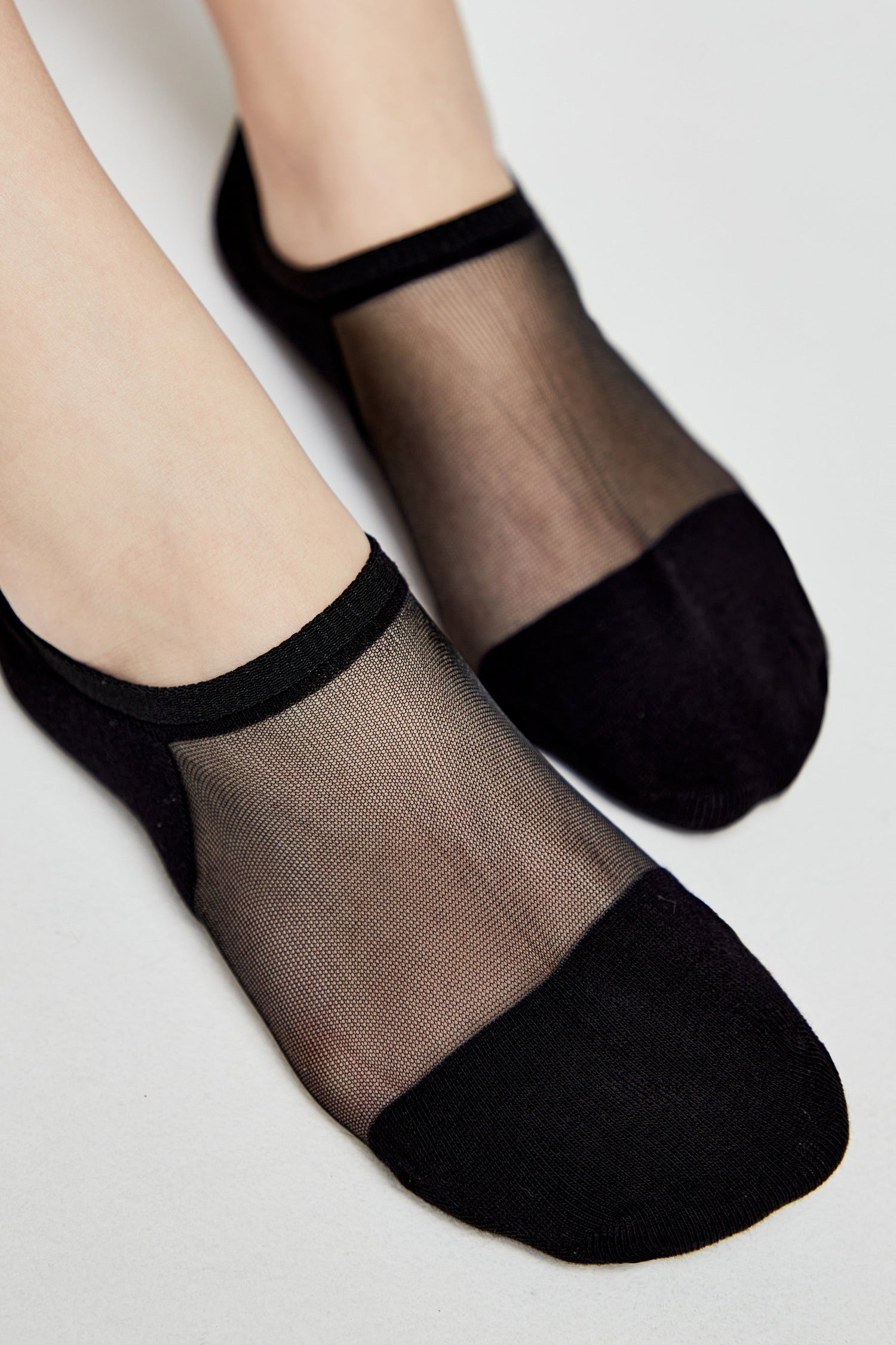 Cotton Ankle Socks Conte Active - Inserts Of Transparent Mesh 