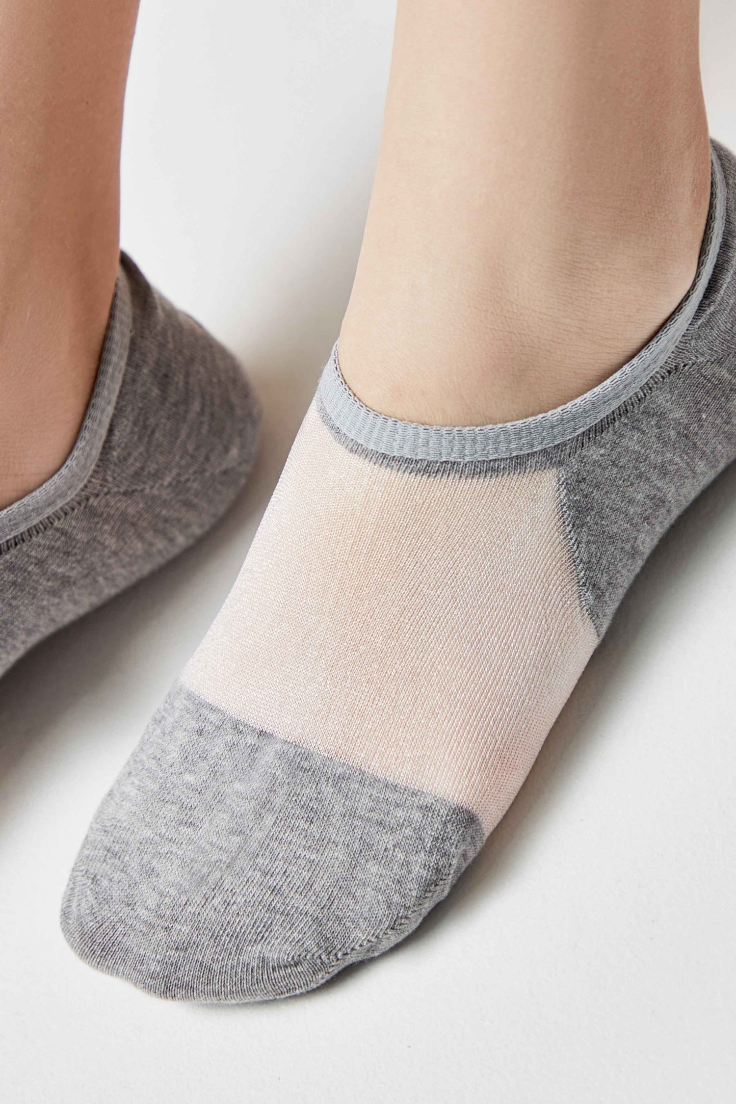 Cotton Ankle Socks Conte Active - Inserts Of Transparent Mesh