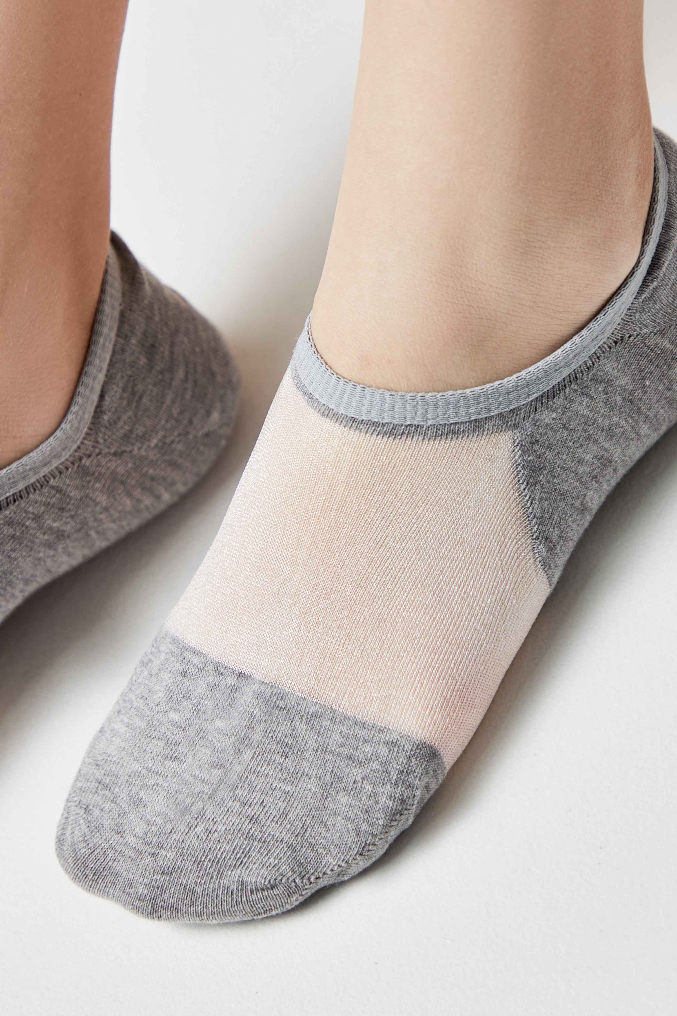 Cotton Ankle Socks Conte Active - Inserts Of Transparent Mesh