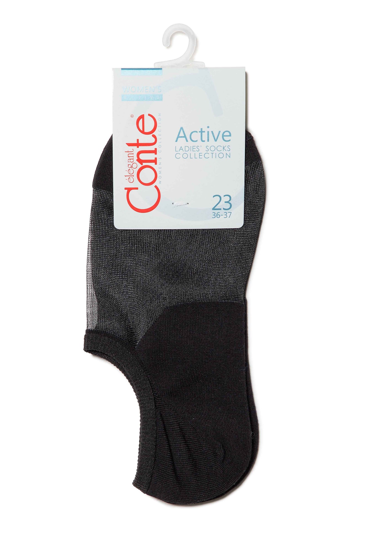Cotton Ankle Socks Conte Active - Inserts Of Transparent Mesh