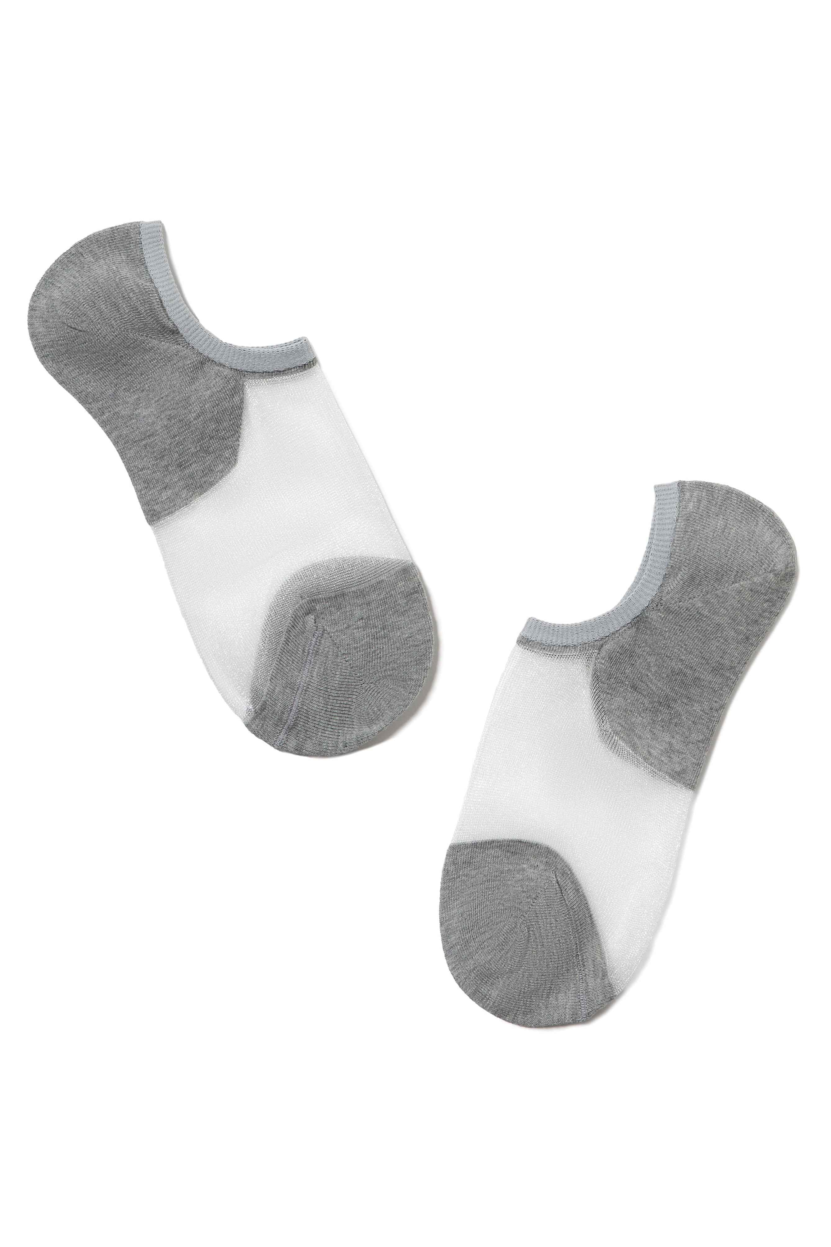 Cotton Ankle Socks Conte Active - Inserts Of Transparent Mesh