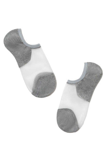 Cotton Ankle Socks Conte Active - Inserts Of Transparent Mesh