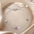 925 Sterling Silver Enamel Charm Bracelet with Pavé CZ, 15+6cm for Women  DestGlow