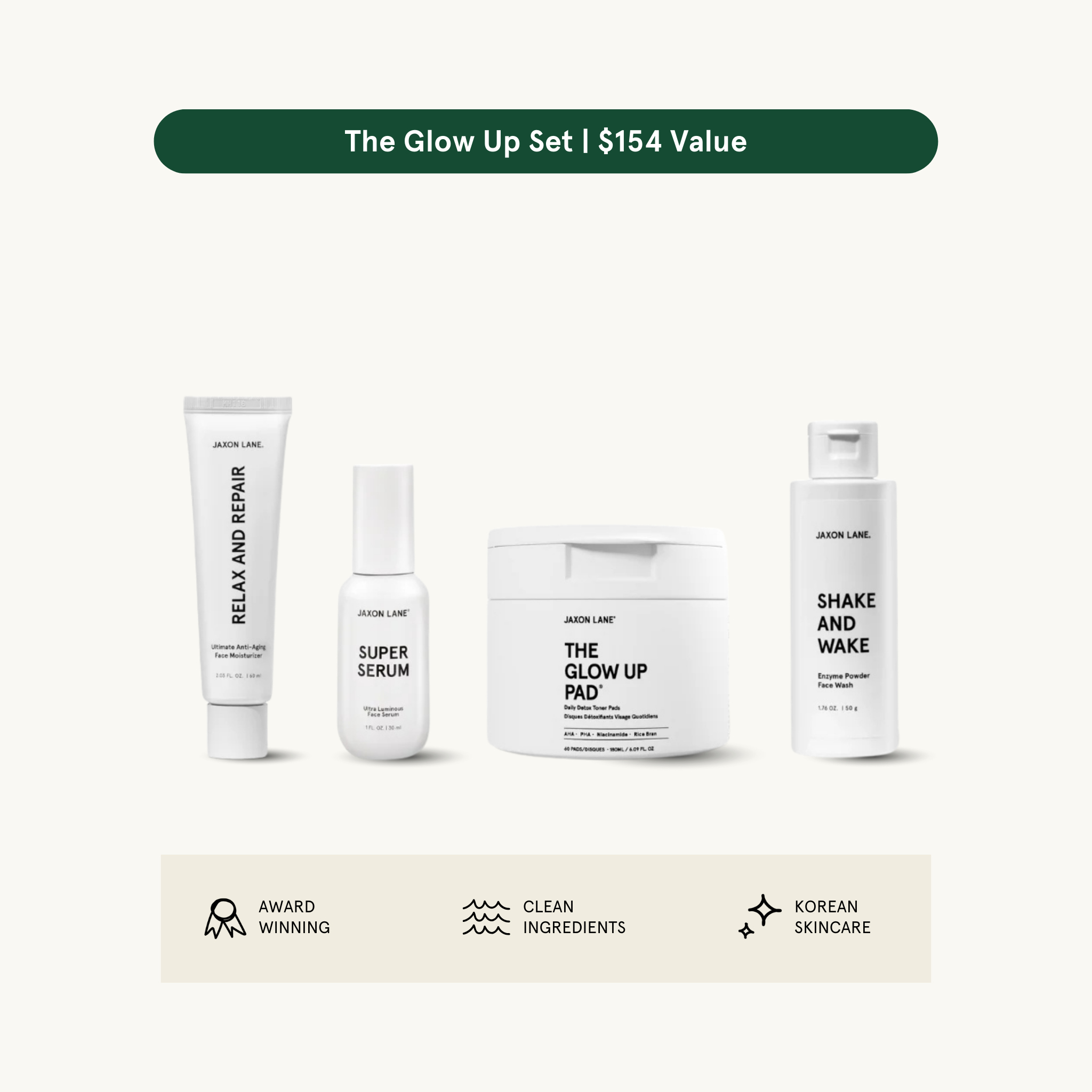 The Glow Set - Your Glow Up In a Box by JAXON LANE