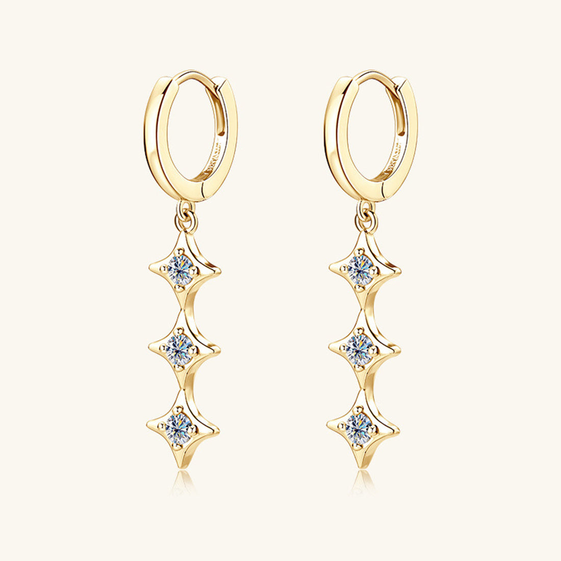 Sparkala™ Pure Sterling Silver Geometric Shape Earrings by Sparkala